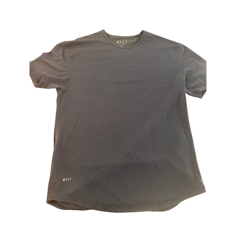 BYLT Premium Basics Mens T-Shirt XL Navy Blue Short Sleeve Drop Cut Tee